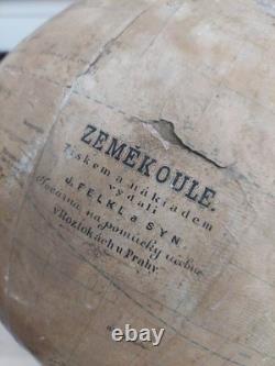 Terrestrial Globe, late 19th century, early 20th century, Jan Felkl & Son