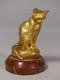 The Cat By Clovis Masson And Susse Brothers, Animal Bronze From The Late 19th Century