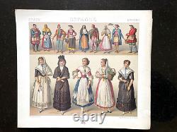 The Historical Costume Racinet Spain 12 Color Plates of the Period 1888