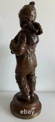 The Little Chimney Sweep, Bronze Sculpture from the 19th Century