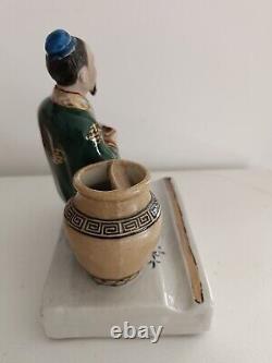 The Porcelain Scholar In Very Good Condition Era Xixth Emperor Pen Holder Ink