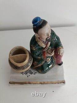 The Porcelain Scholar In Very Good Condition Era Xixth Emperor Pen Holder Ink
