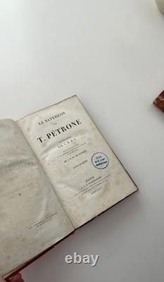 The Satyricon of Petronius 2 volumes Panckoucke 1834-1835 Period binding