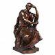 The Study And Meditation Bronze By Paul Dubois (1827-1905) Xixth