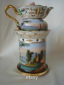 Tisaniere En Porcelain De Paris XIX Epoque Napoleon III