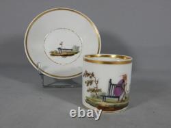 To the Chinese man smoking his pipe, Paris porcelain cup, early 19th century