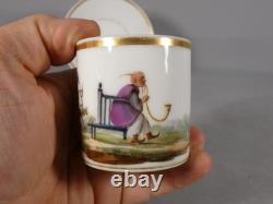 To the Chinese man smoking his pipe, Paris porcelain cup, early 19th century