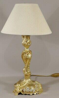 Torch Light Gilt Bronze Louis XV Style, Nineteenth Time