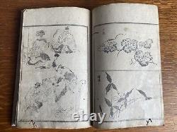 Totoya Hokkei Manga Hokusai Illustrated Book, Edo Period, 19th Century Japan