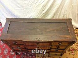 Transitional Style Commode in Marquetry from the Mid 19th Century