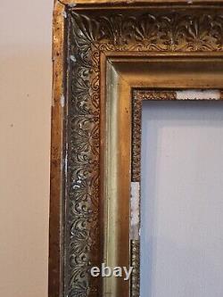 Translate this title in English: Antique Gilded Wooden Frame from the Empire Period, 19th Century