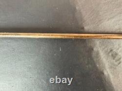 Translation: Antique Walking Cane with Art Deco Silver Decorative Handle from the 19th Century