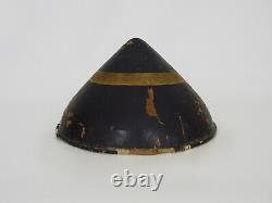 Translation: Japanese Paper Mache and Lacquered Wood Hat from the 19th Century