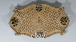 Tray, Woodwork In Noyer Sculpted Monoxyle, Era Xixth