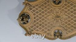 Tray, Woodwork In Noyer Sculpted Monoxyle, Era Xixth