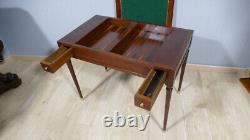 Tric Trac Table Serving as a Desk in Louis XVI Style in Mahogany, 19th Century