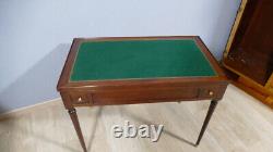 Tric Trac Table Serving as a Desk in Louis XVI Style in Mahogany, 19th Century