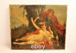 Trumeau from the early 19th century with a romantic scene