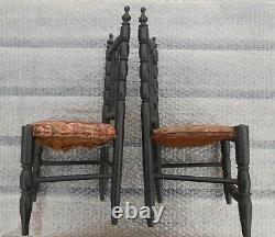 Two Miniature Chairs Napoleon III Doll Twin Period Late 19th Century