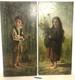 Two Oil Paintings On Panels Of A Destitute Child, 19th Century Period