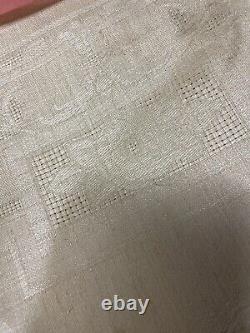 Upholstery Fabric Roll 19th Century Antique Sewing Tablecloth Era