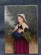 Very Pretty Painting On Porcelain Plaque 19th Century Signed M. Lejeune