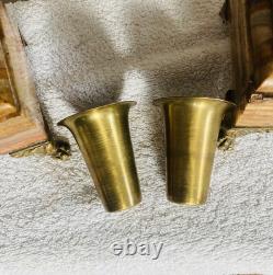 Vases, 19th century mantel garniture, claw feet in bronze (available for delivery)