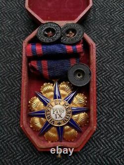 Vatican Order Of Pius IX Jewel Of Knight In Gold And Enamel 19th Century - Case