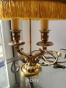 Very Beautiful Pair Of Lamp Bouillatte In Golden Bronze / Brass Age XIX Eme