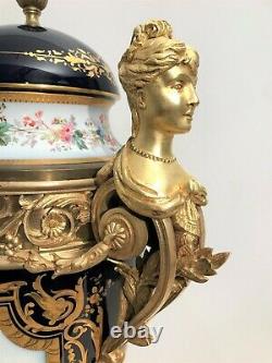 Very Large Vase In Porcelain Of Sèvres And Golden Bronze Era Xixth Century