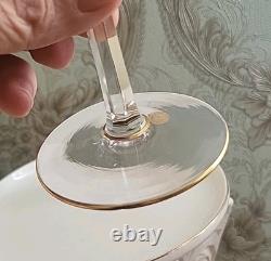 Very RARE Baccarat Crystal Champagne Cup with Gilded Enamel Decoration, 19th Century