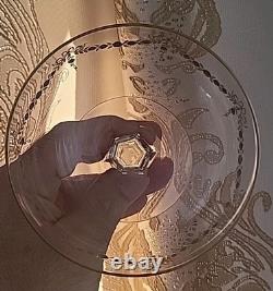 Very RARE Baccarat Crystal Champagne Cup with Gilded Enamel Decoration, 19th Century