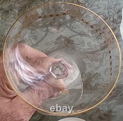 Very RARE Baccarat Crystal Champagne Cup with Gilded Enamel Decoration, 19th Century
