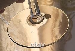 Very RARE Champagne Glass Crystal Baccarat Gilded Enamel Decor 19th Century