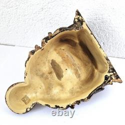 Very pretty small wall-mounted ceramic console from the late 19th century, circa 1880