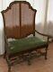 Vintage Armchair Sofa Bench Caned Walnut Period Nineteenth Century