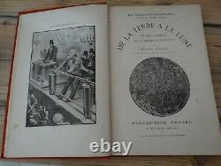 Vintage Book Jules Verne From The Earth To The Moon Extraordinary Trips