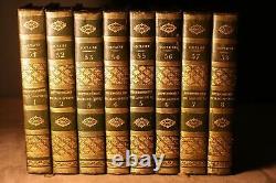 Voltaire, Philosophical Dictionary, 8 Volumes, Beautiful Antique Bindings, 1828