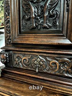 Walnut Cabinet in Style. Early Period, Renaissance, Collections, Carved Wood