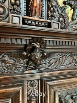 Walnut Cabinet in Style. Early Period, Renaissance, Collections, Carved Wood