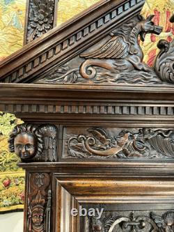 Walnut Cabinet in Style. Early Period, Renaissance, Collections, Carved Wood