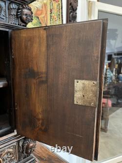 Walnut Cabinet in Style. Early Period, Renaissance, Collections, Carved Wood