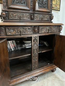 Walnut Cabinet in Style. Early Period, Renaissance, Collections, Carved Wood