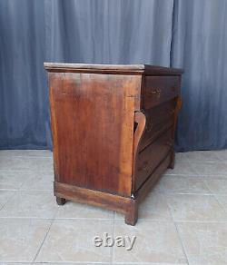 Walnut Restoration Period Cross Secretary Chest