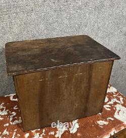 Watchmaker's cabinet / compartmentalized walnut chest from the 19th century