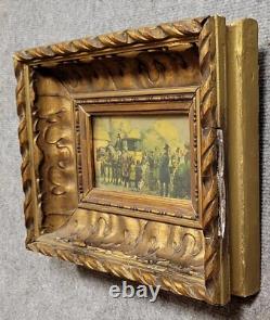 Watercolor tableau animated scene late 19th century