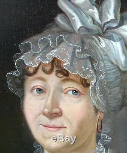 Woman Portrait Epoque First Empire French School Of The Nineteenth Century Hst