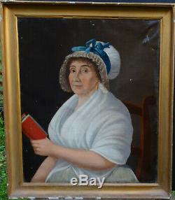 Woman Portrait Epoque First Empire Nineteenth Century French School Hst