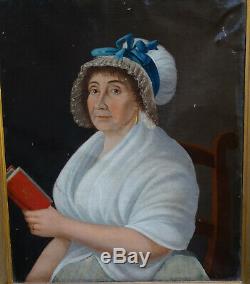 Woman Portrait Epoque First Empire Nineteenth Century French School Hst