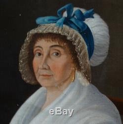 Woman Portrait Epoque First Empire Nineteenth Century French School Hst